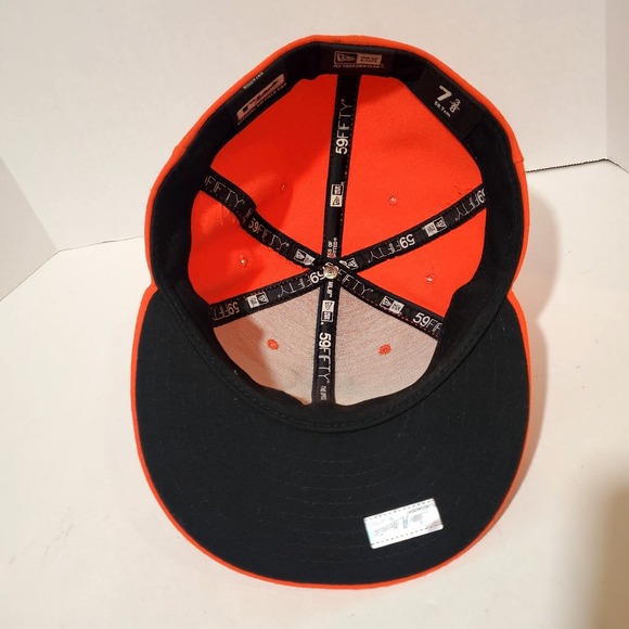 New‎ ERA 59Fifty Miami Marlins Mens Orange Size 7 3/8 Baseball Cap Fitted - Picture 11 of 13